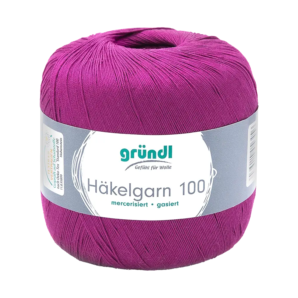 #Farbe_Gründl Häkelgarn 100 | 133 Purpur