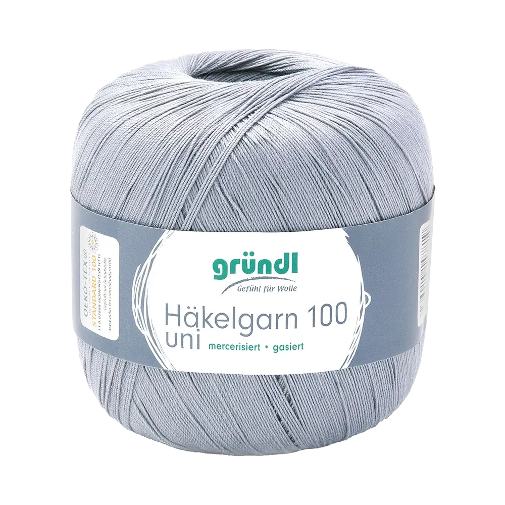 #Farbe_Gründl Häkelgarn 100 | 137 Hellgrau