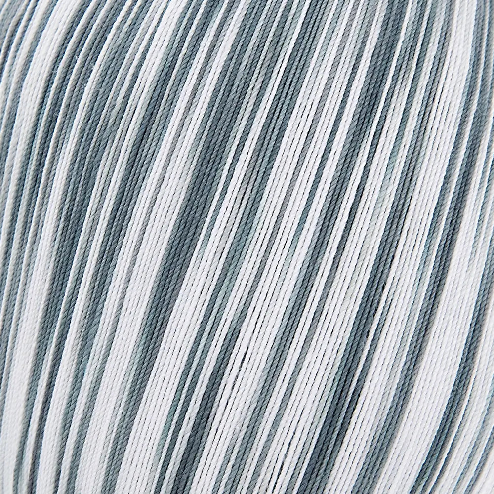 #Farbe_Gründl Häkelgarn 100 Ombre | 09 Grau-Weiß