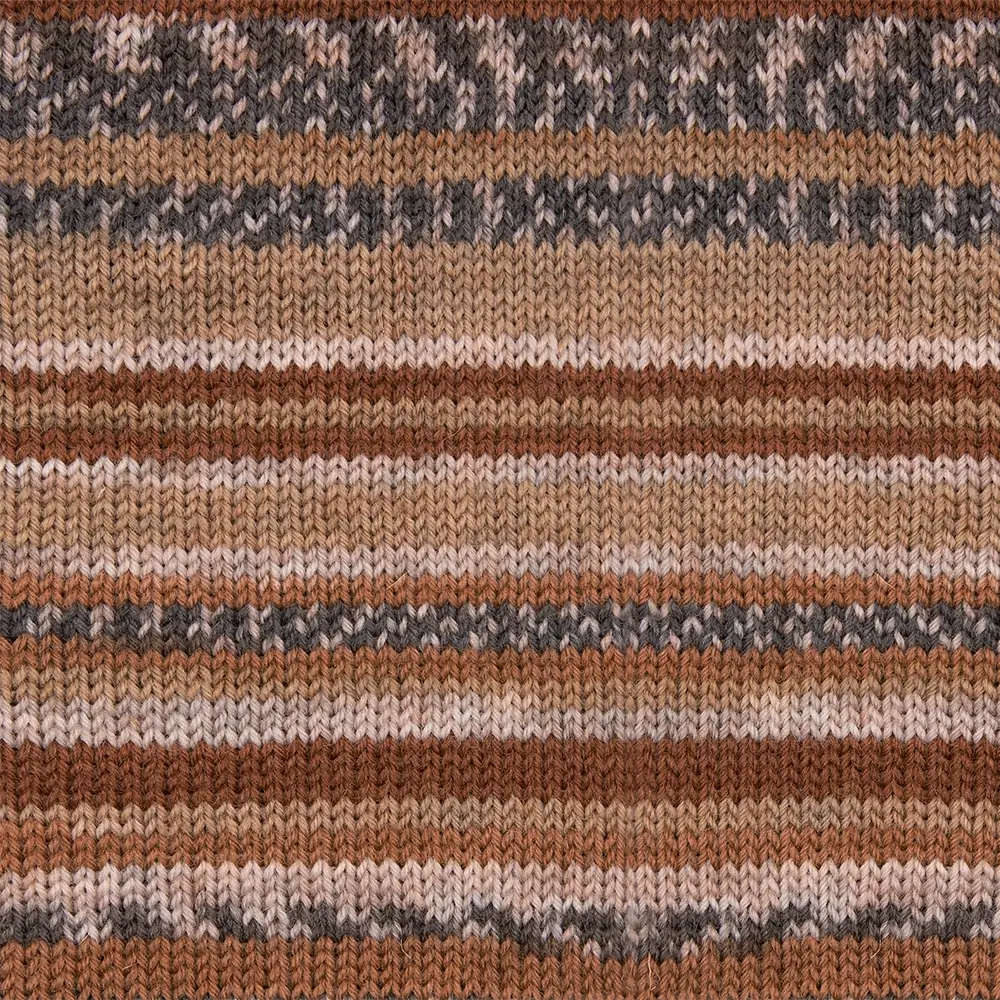 #Farbe_Hot Socks Manerba 4-fach | 04 Ockerbraun-Beige-Graubraun-Natur