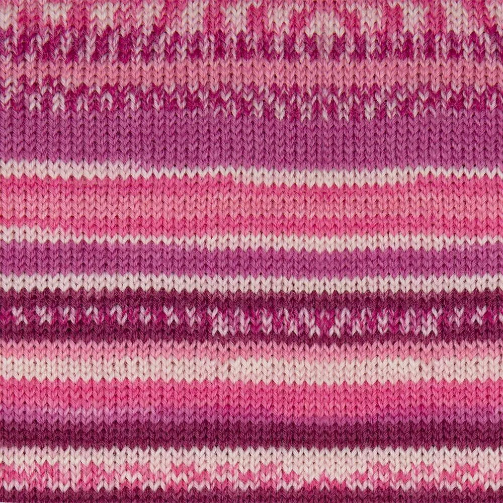 #Farbe_Hot Socks Manerba 4-fach | 07 Pink-Bordeaux-Flamingo-Natur