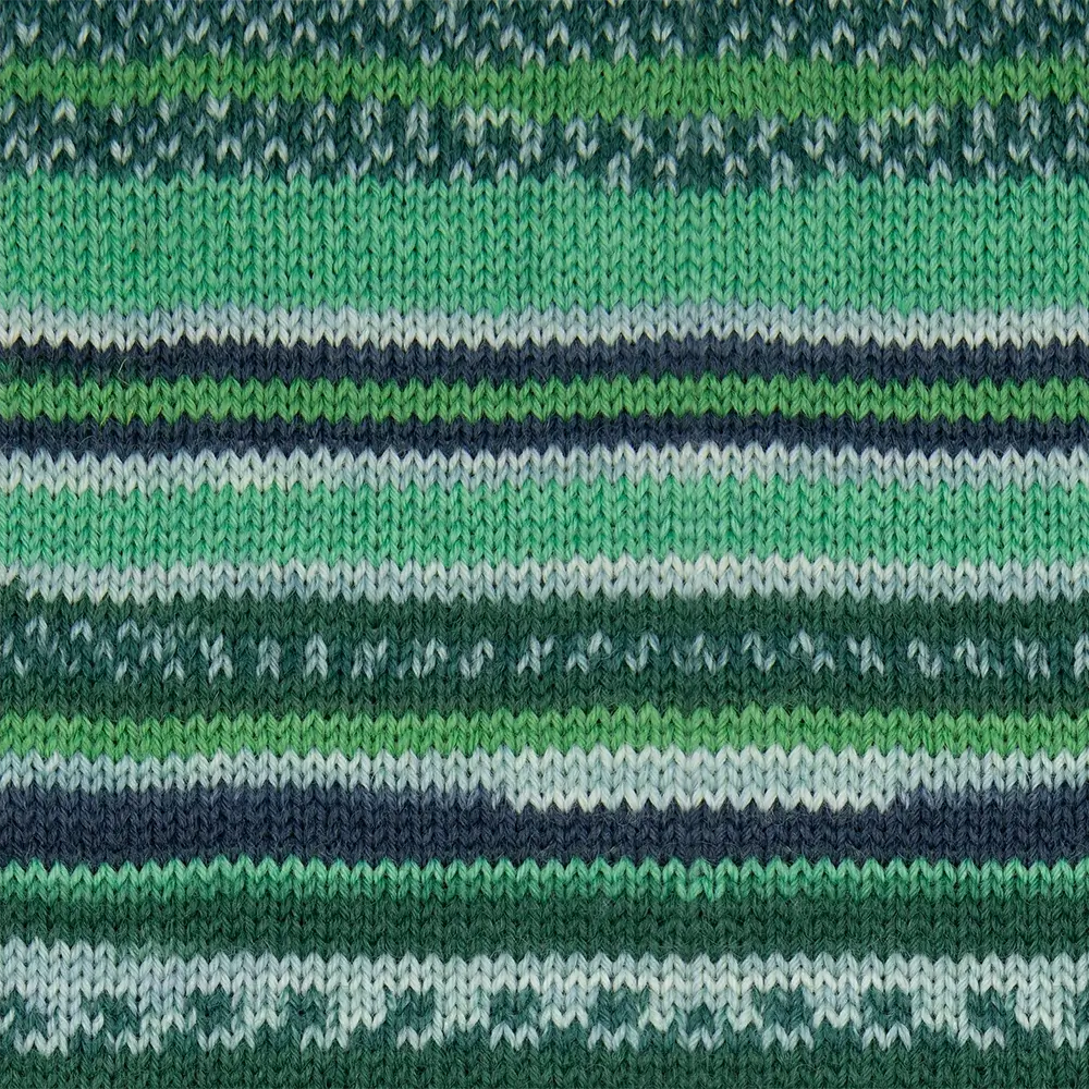 #Farbe_Gründl Hot Socks Manerba 6-fach | 02 Hellgrün-Tannengrün-Nachtblau-Natur