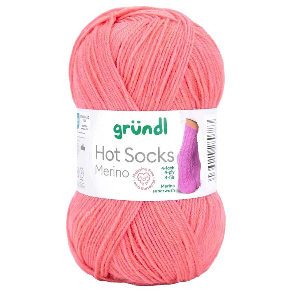 #Farbe_Gründl Hot Socks Merino 4-fach | 10 Apricot