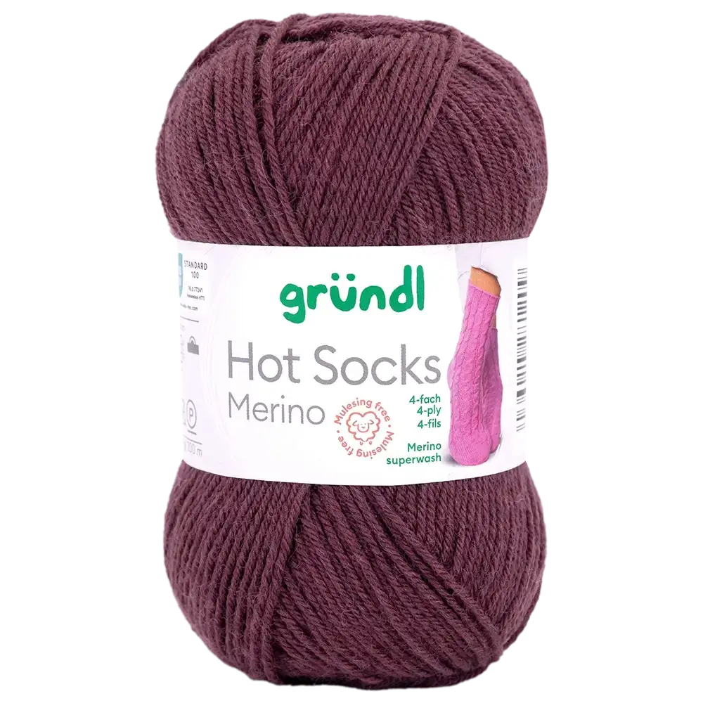 #Farbe_Gründl Hot Socks Merino 4-fach | 24 Braun
