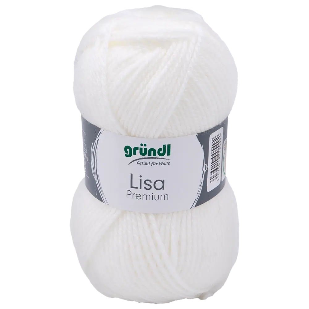 #Farbe_Gründl Lisa Premium Uni | 01 Weiß