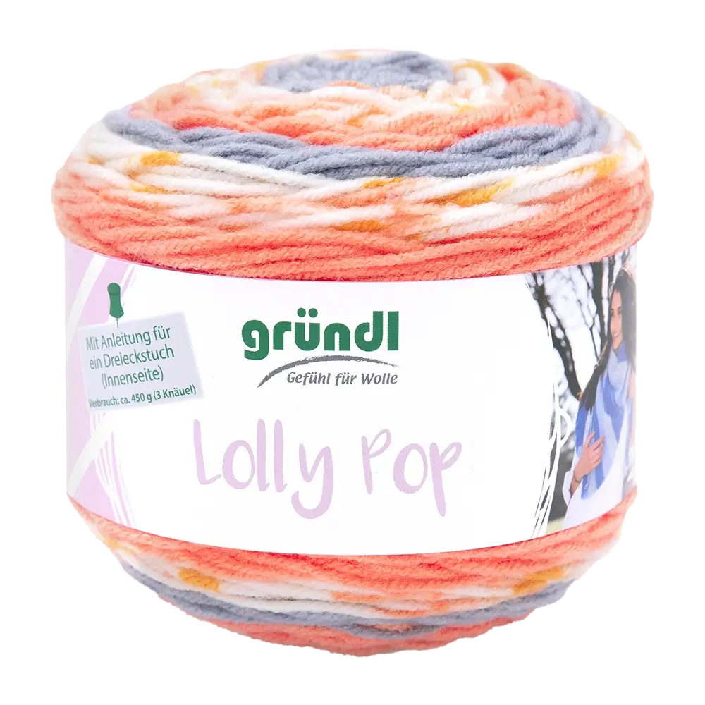 #Farbe_Gründl Lolly Pop | 17 Mandarine-Orange-Zinn-Weiß-Color