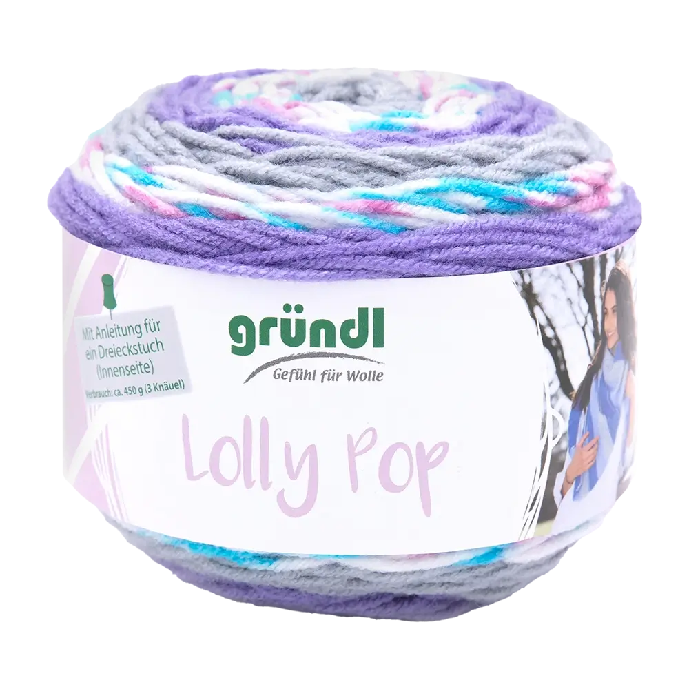 #Farbe_Gründl Lolly Pop | 18 Violett-Mauve-Zinn-Weiß-Color