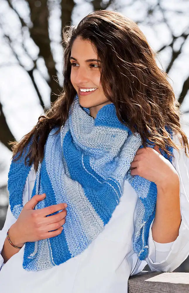 Dreieckstuch kraus & glatt (Strickset)