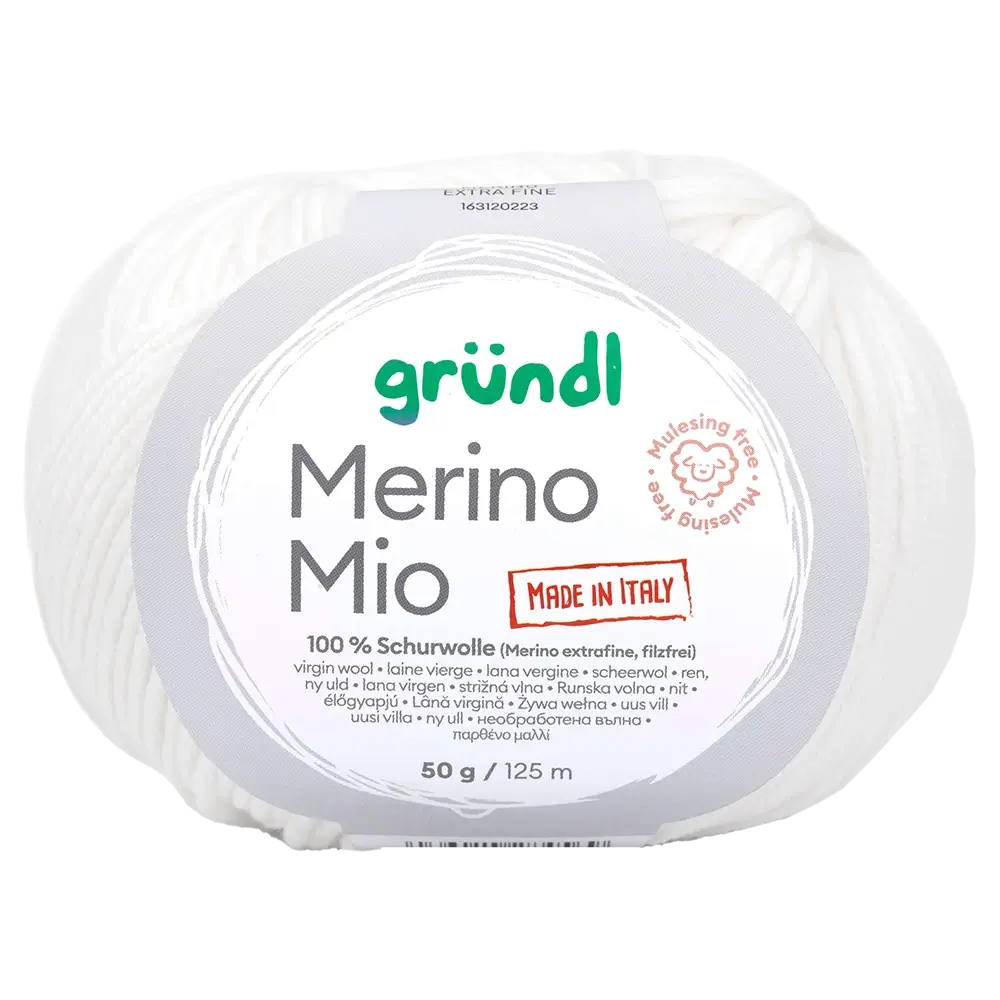 #Farbe_Gründl Merino Mio | 01 Weiß