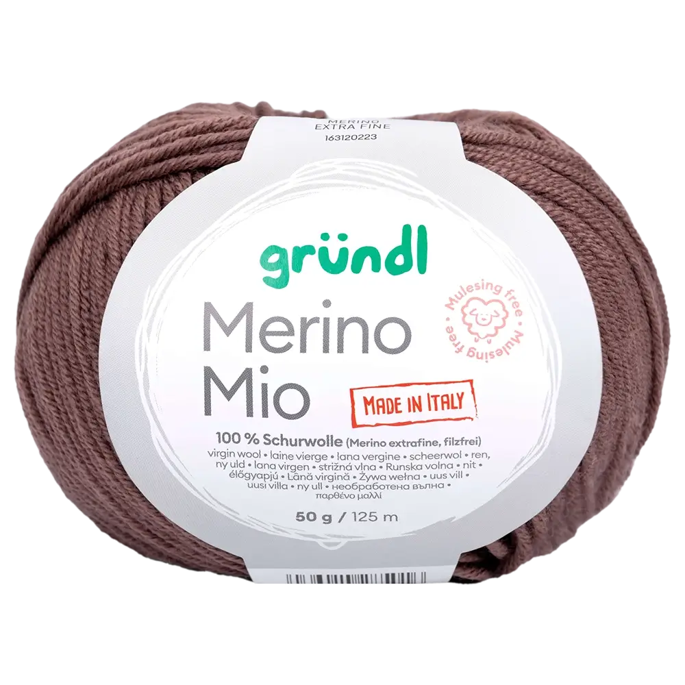 #Farbe_Gründl Merino Mio | 16 Steinbraun