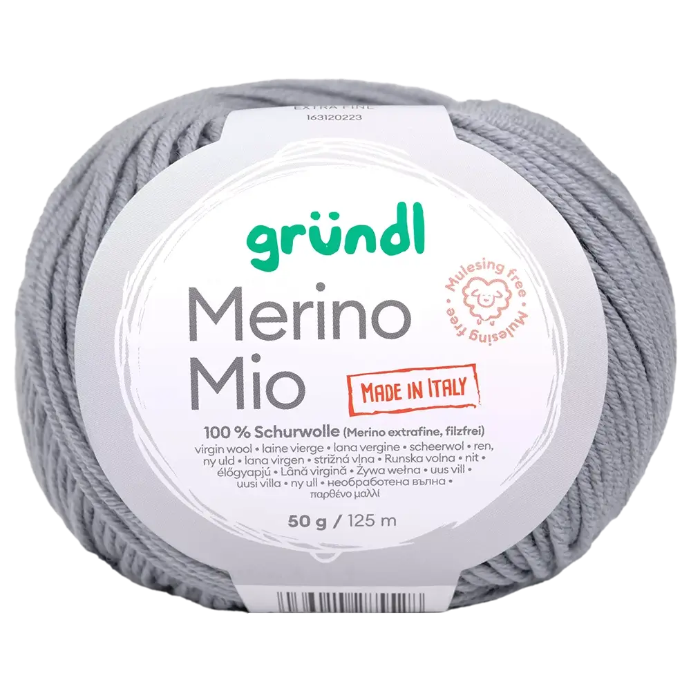 #Farbe_Gründl Merino Mio | 33 Steingrau