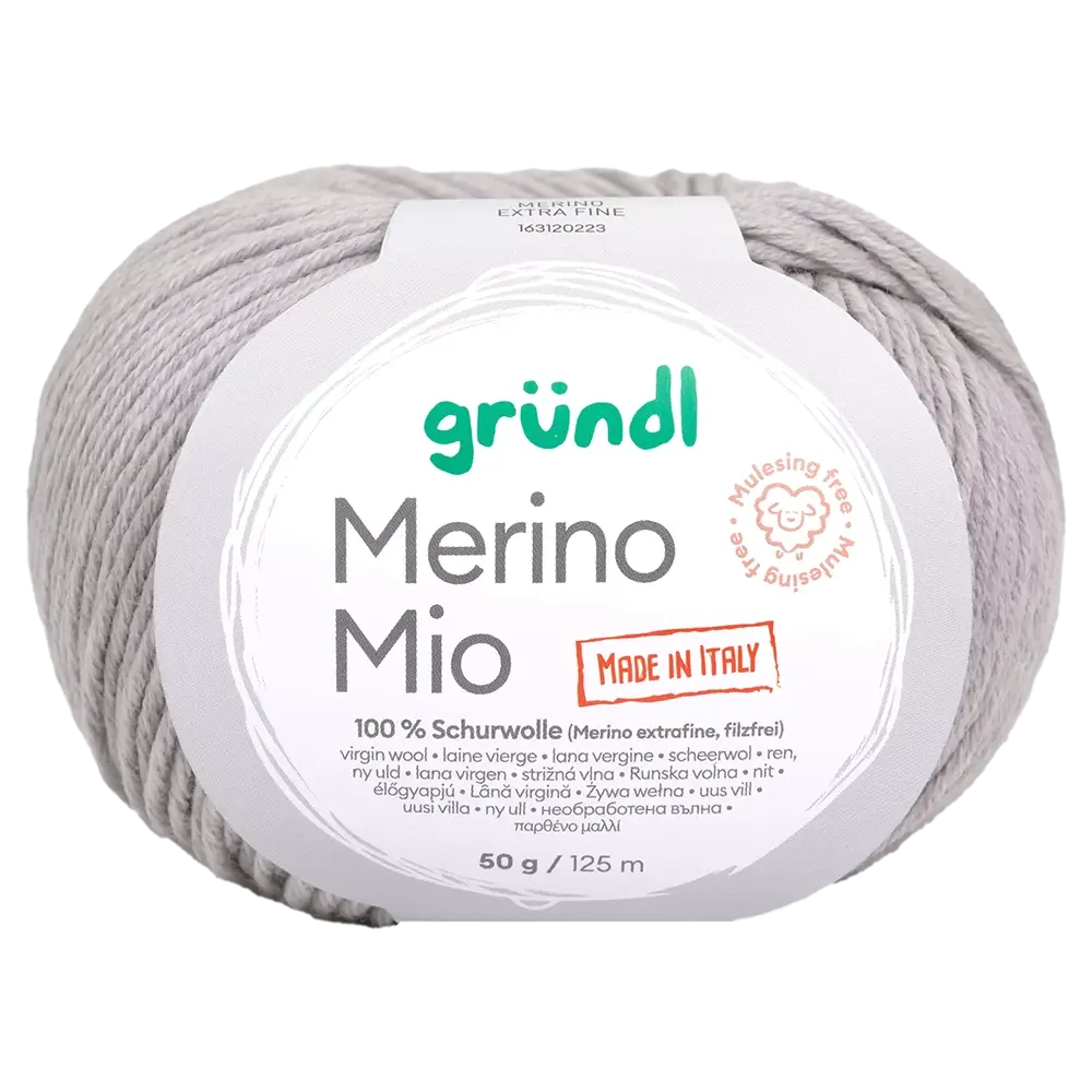 #Farbe_Gründl Merino Mio | 34 Lichtgrau