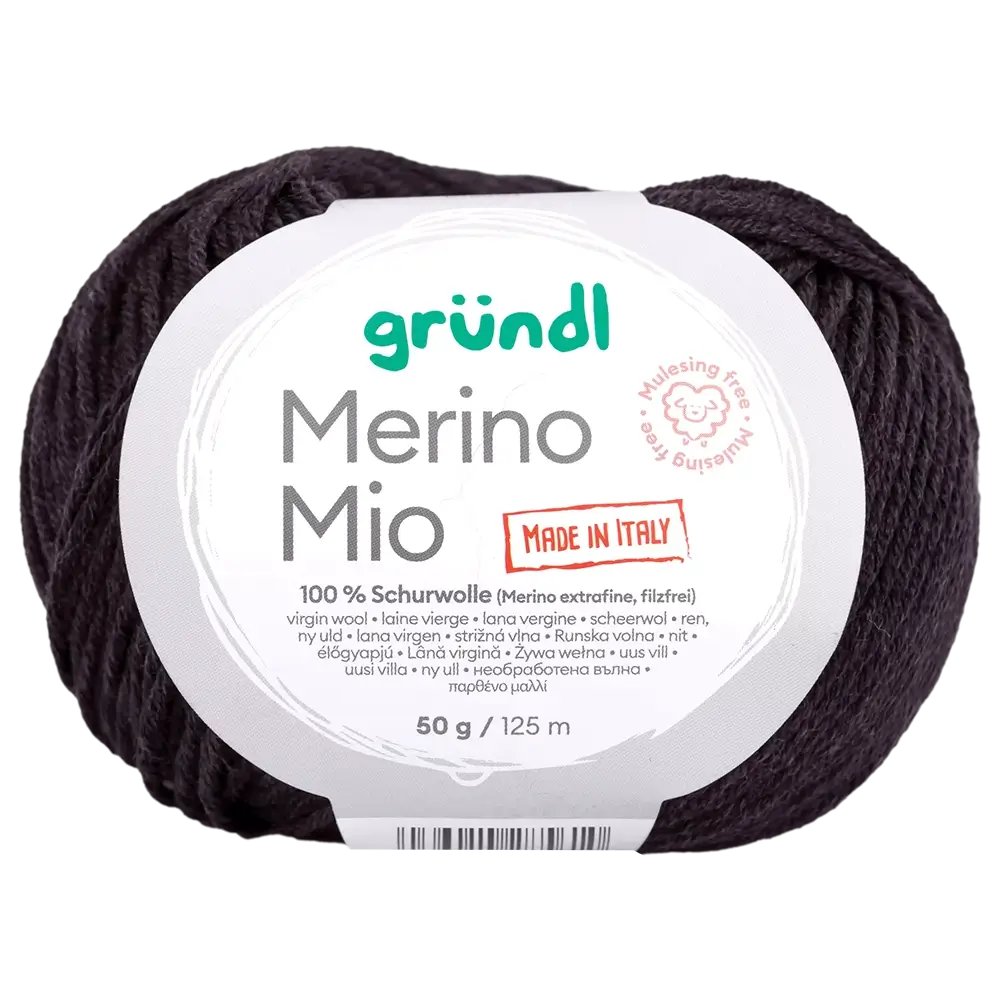 #Farbe_Gründl Merino Mio | 36 Anthrazit
