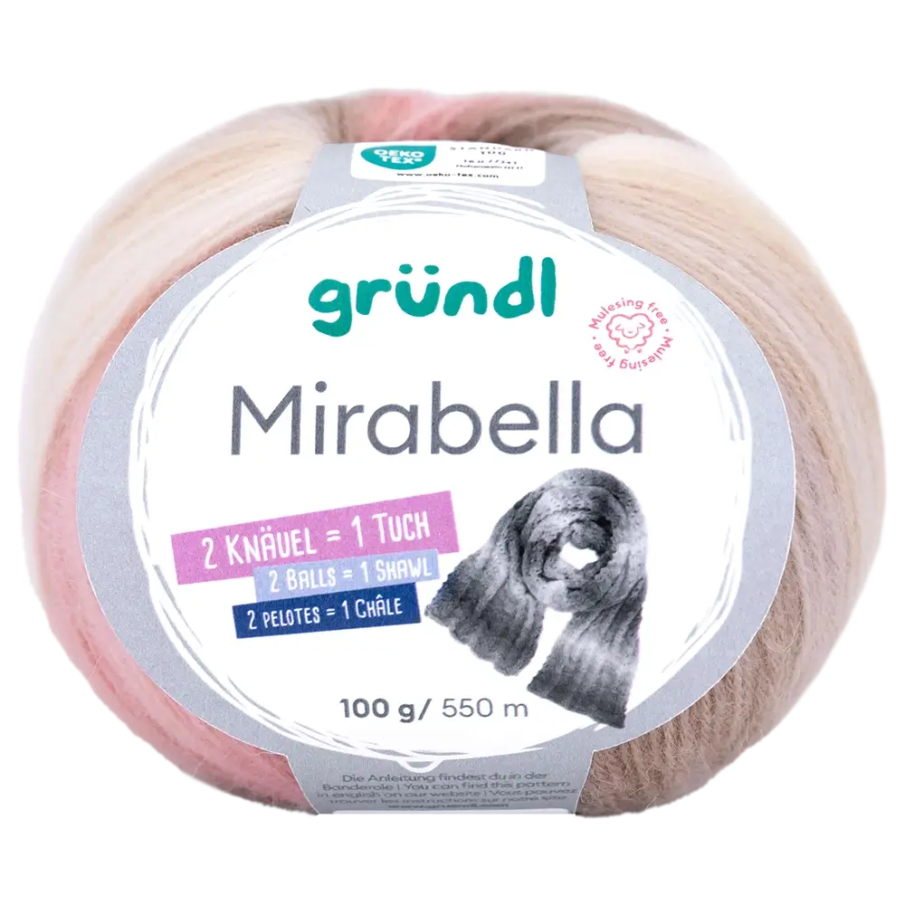 #Farbe_Gründl Mirabella | 02 Creme-Rose-Taupe