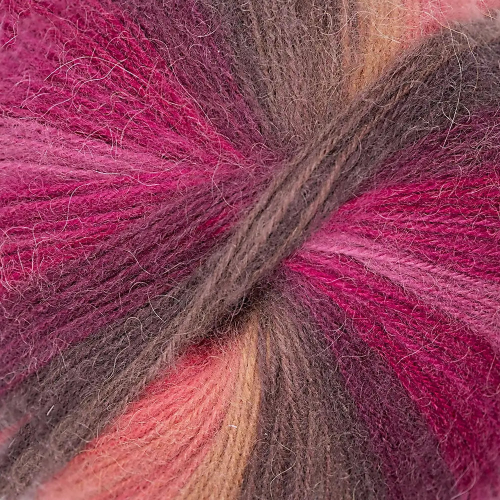 #Farbe_Gründl Mirabella | 09 Kaminrot-Fuchsia-Braun-Nude