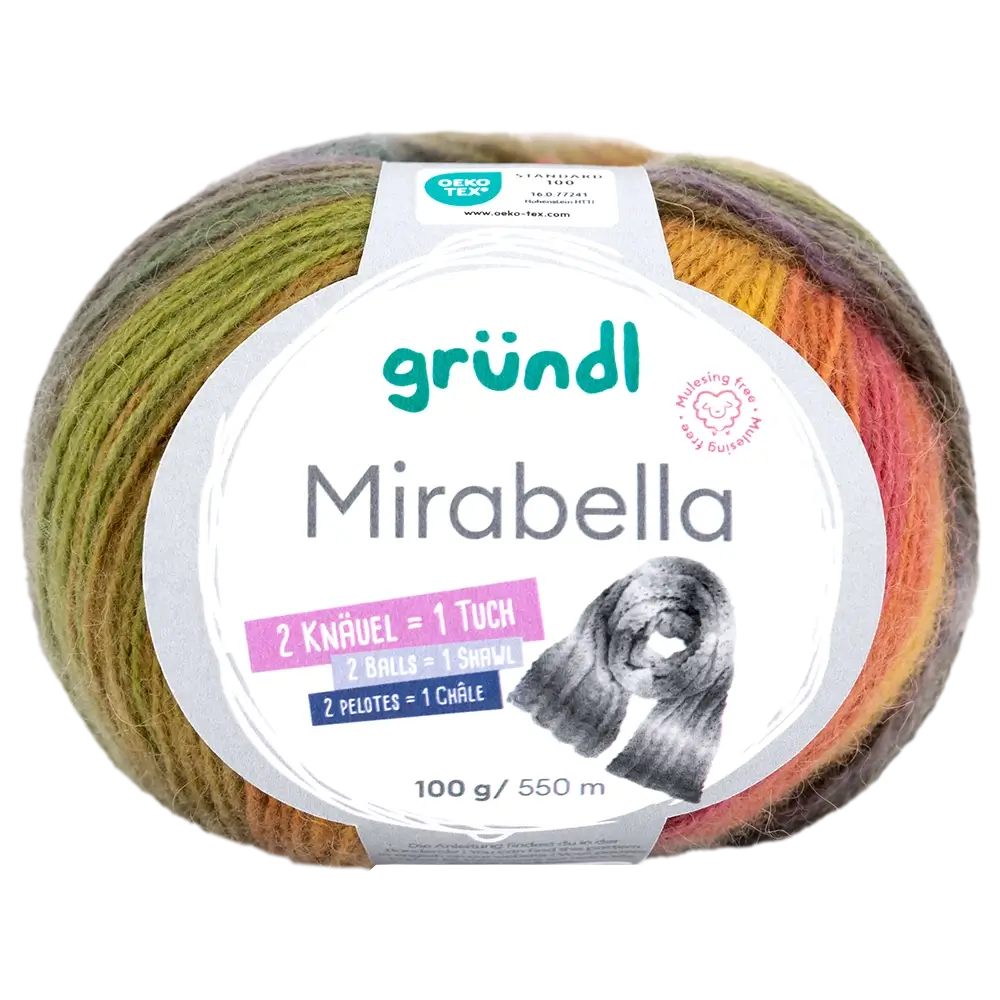 #Farbe_Gründl Mirabella | 10 Ziegelrot-Senfgelb-Moos-Petrol