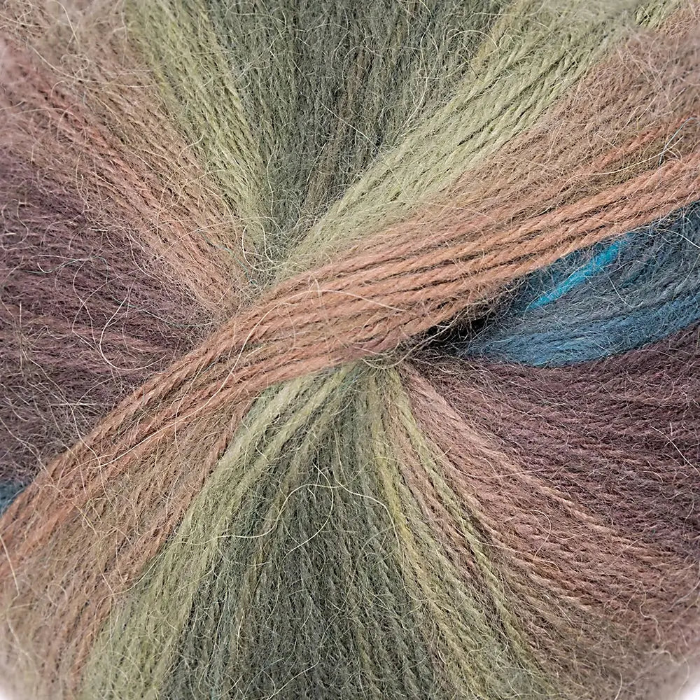 #Farbe_Gründl Mirabella | 11 Oliv-Türkis-Braun