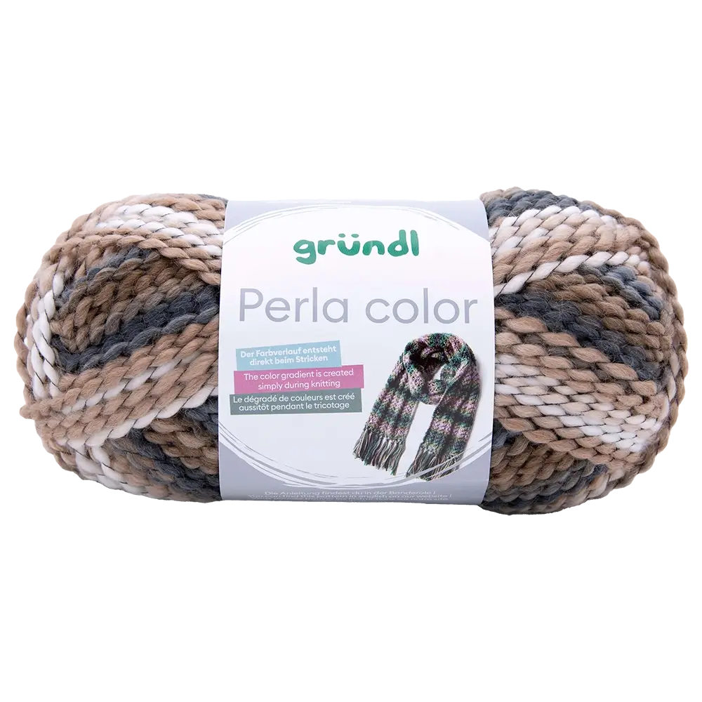 #Farbe_Gründl Perla Color | 26 Schiefergrau-Karamell-Weiß-Multicolor
