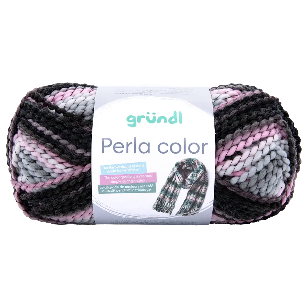 #Farbe_Gründl Perla Color | 31 Silber-Grau-Rosa-Schwarzbraun