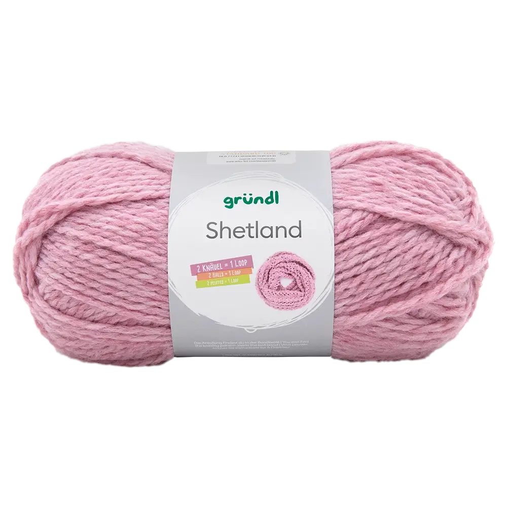#Farbe_Gründl Shetland | 01 Rose Melange