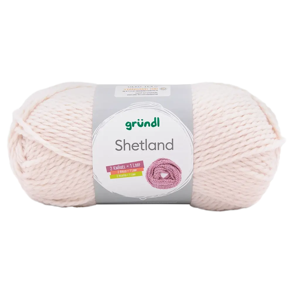 #Farbe_Gründl Shetland | 04 Creme Melange