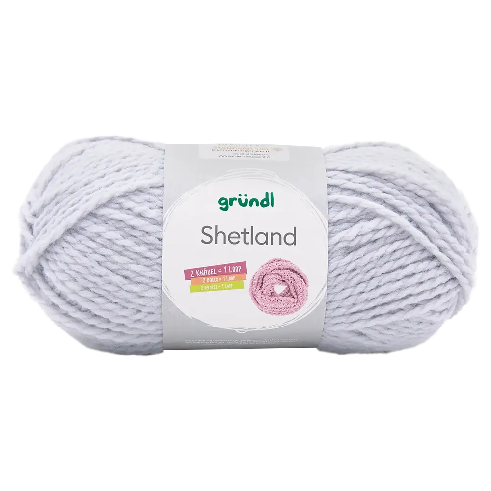 #Farbe_Gründl Shetland | 05 Hellgrau Melange