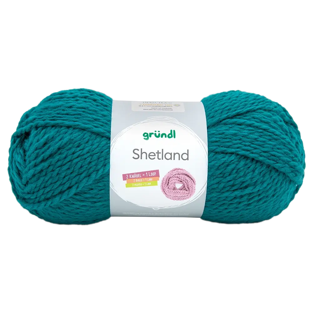 #Farbe_Gründl Shetland | 18 Petrol