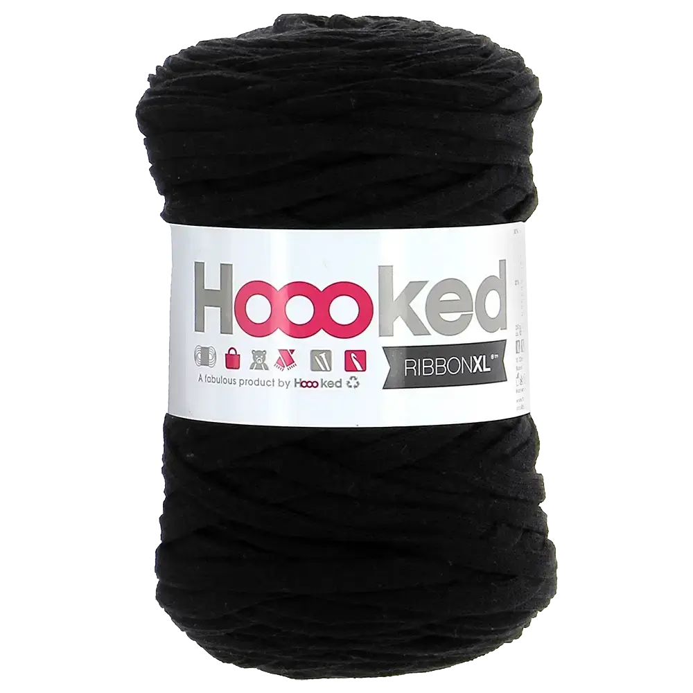 #Farbe_Hoooked Ribbon | RXL26 Black Night