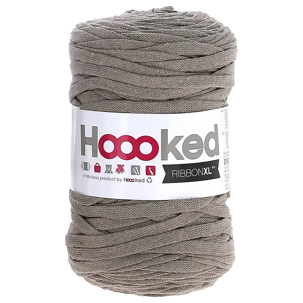 #Farbe_Hoooked Ribbon | RXL48 Earth Taupe
