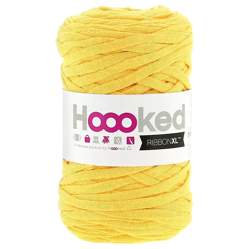 #Farbe_Hoooked Ribbon | RXL35 Lemon Yellow