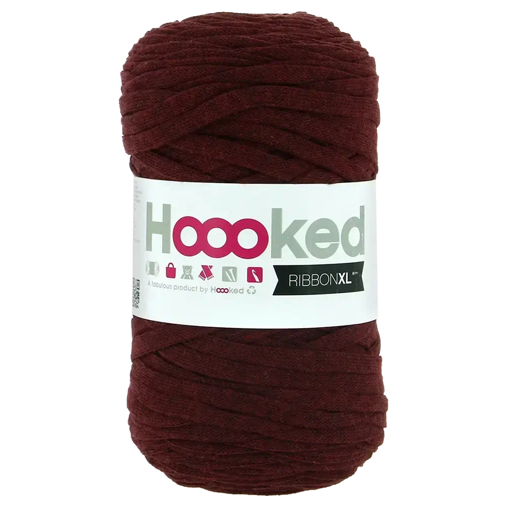 #Farbe_Hoooked Ribbon | RXL54 Maroon Rust