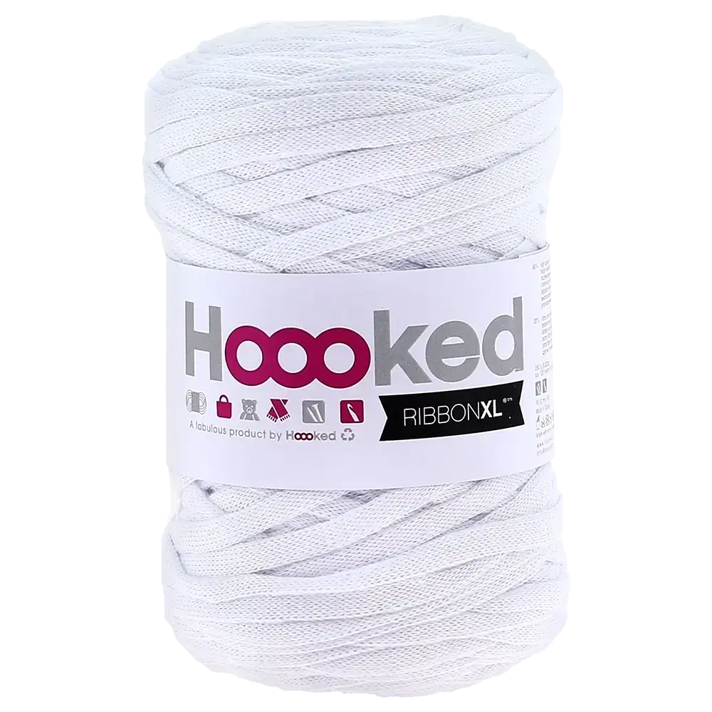 #Farbe_Hoooked Ribbon | RXL50 Optic White