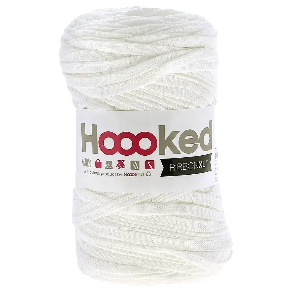 #Farbe_Hoooked Ribbon | RXL28 Pearl White