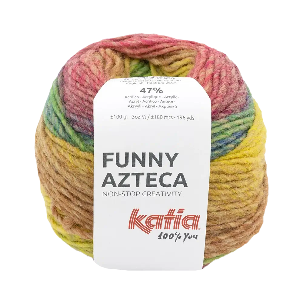 #Farbe_Katia Funny Azteca | 205 Fuchsia-Blau