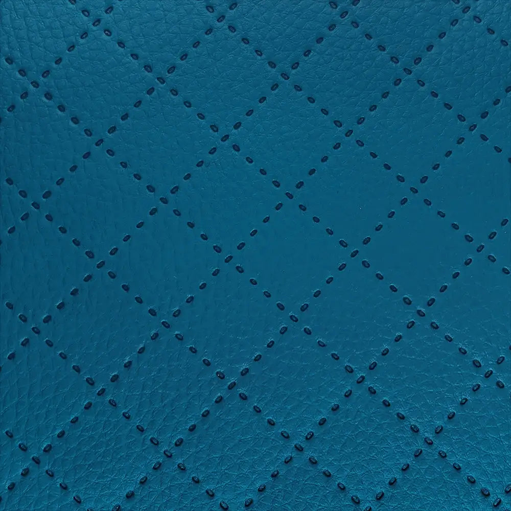 #Farbe_Kunstleder gesteppt | NH-32 PIK Cyanblau