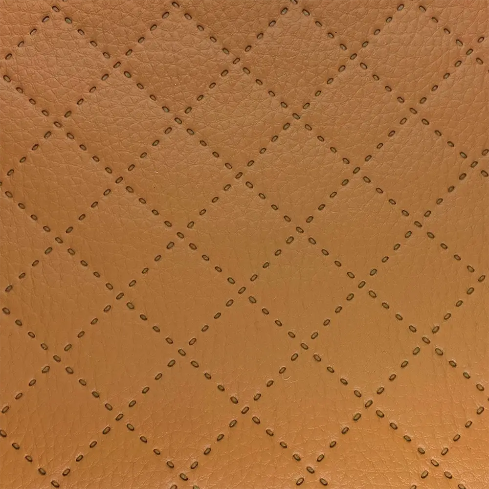 #Farbe_Kunstleder gesteppt | NH-9 PIK Ocker