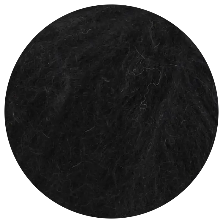 #Farbe_Lana Grossa Alpaca Air | 12 Schwarz