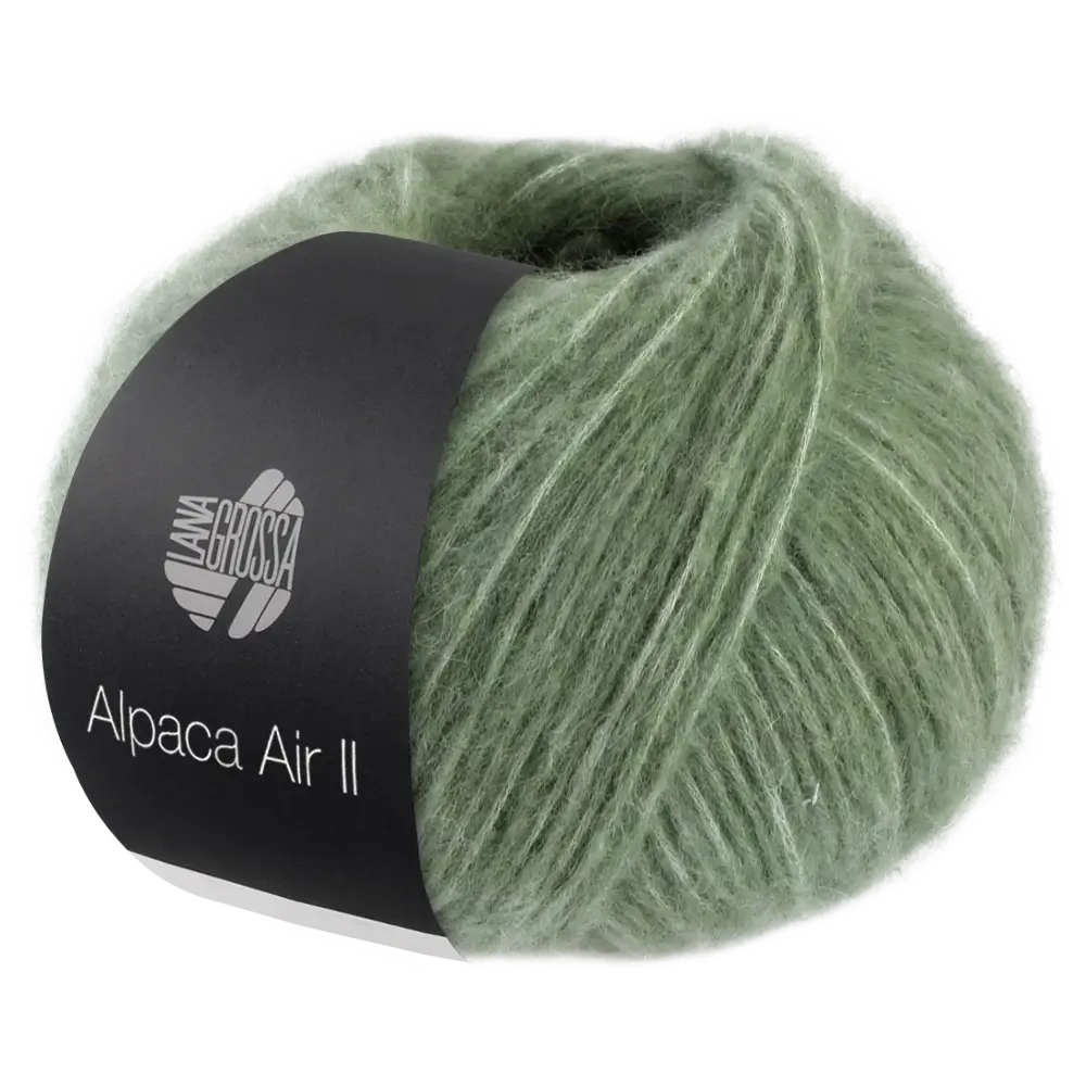 #Farbe_Lana Grossa Alpaca Air II | 14 Graugrün