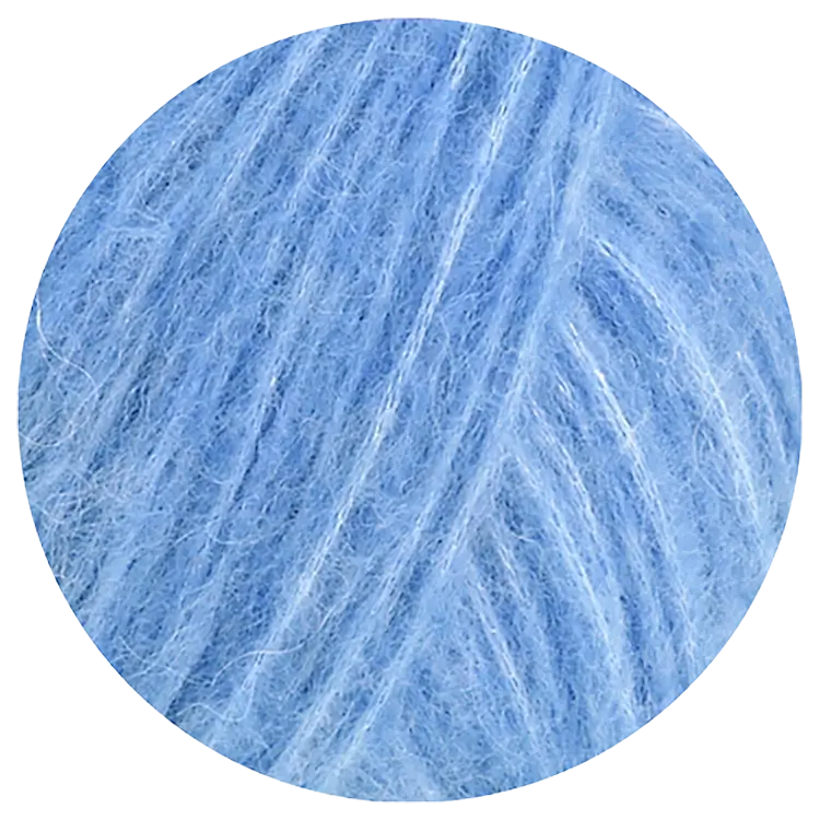 #Farbe_Lana Grossa Alpaca Air II | 18 Hellblau