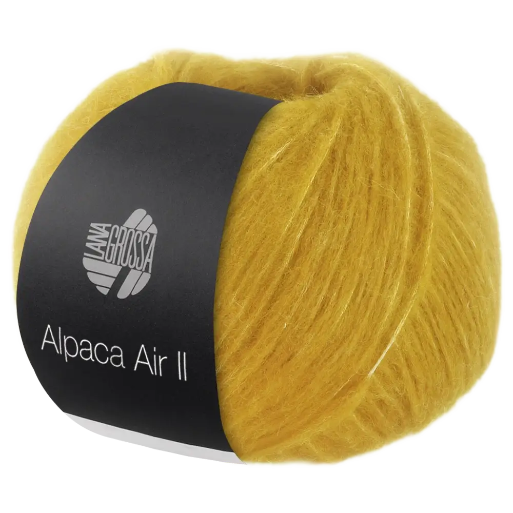 #Farbe_Lana Grossa Alpaca Air II | 22 Safrangelb