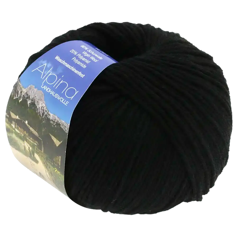#Farbe_Lana Grossa Alpina | 09 Schwarz