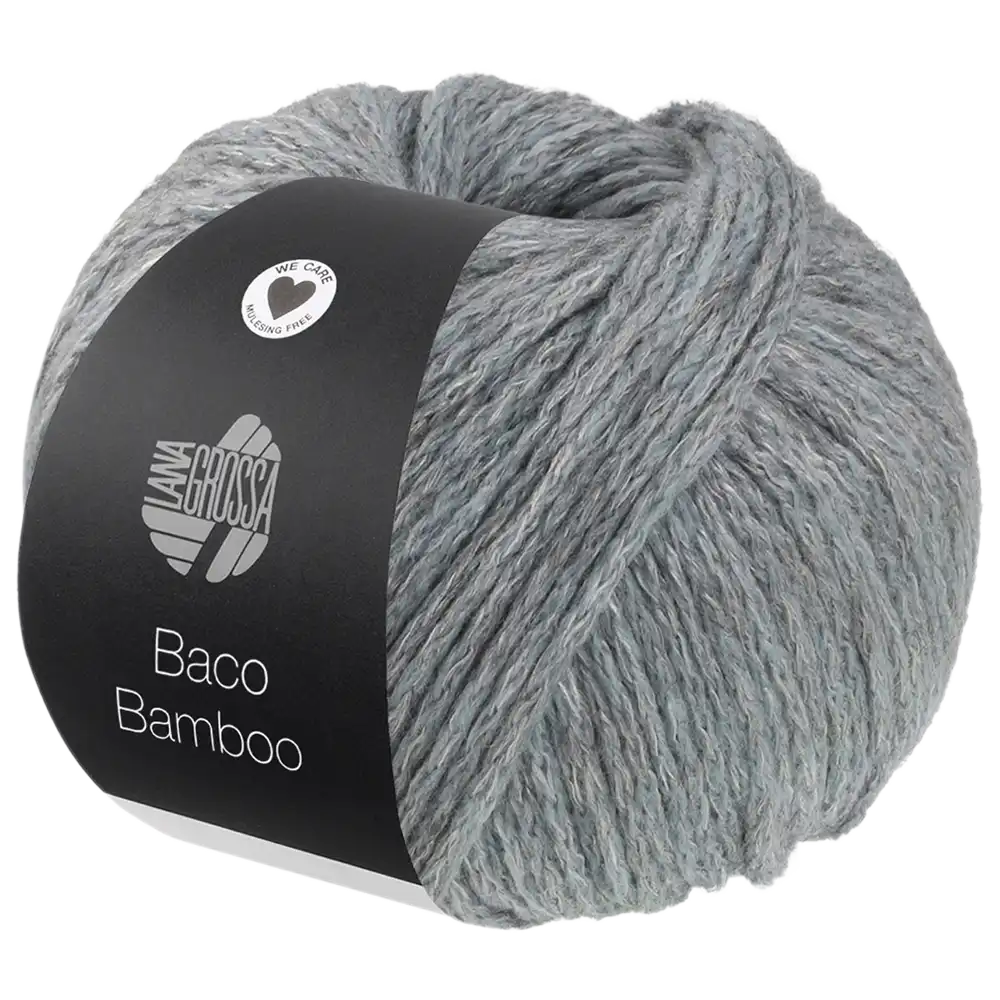 #Farbe_Lana Grossa Baco Bamboo | 04 Blaugrau