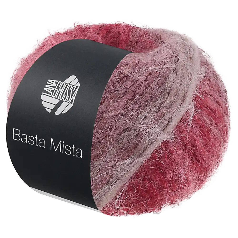 #Farbe_Lana Grossa Basta Mista | 119 Burgund/Wein-/Graurot/Taupe/Graubeige