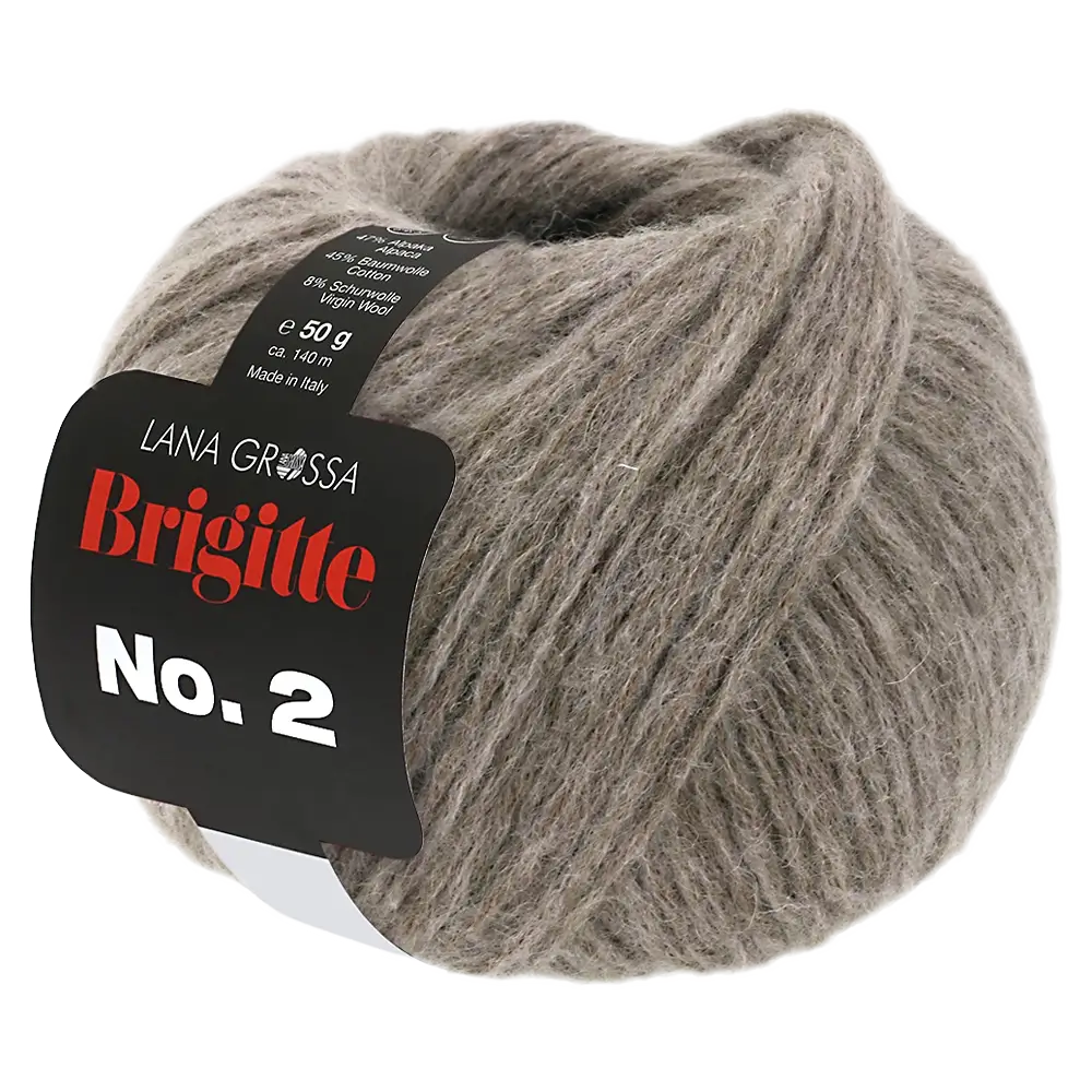 #Farbe_Lana Grossa Brigitte No. 2 | 69 Graubeige