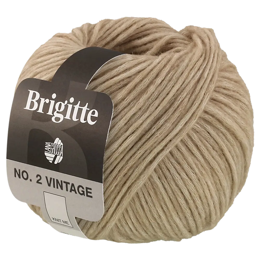#Farbe_Lana Grossa Brigitte No. 2 Vintage | 201 Graubeige meliert