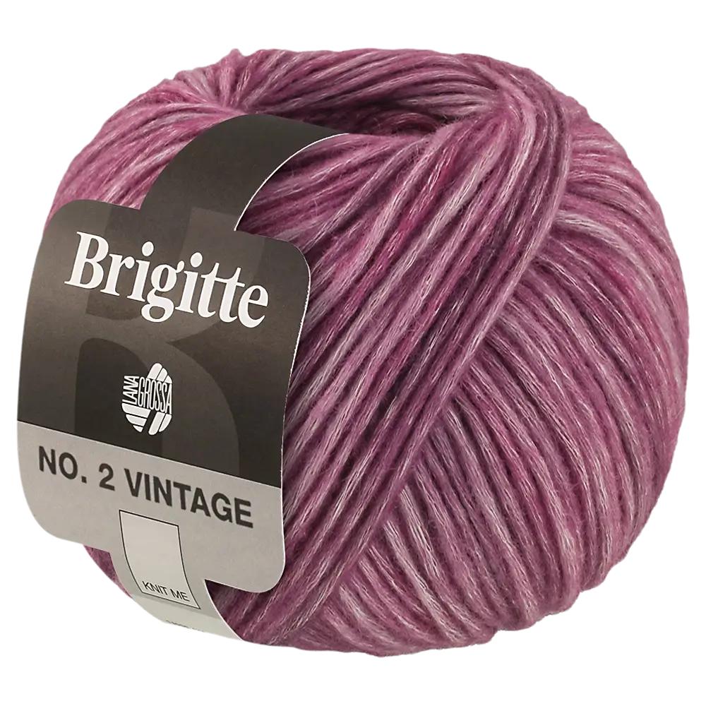 #Farbe_Lana Grossa Brigitte No. 2 Vintage | 204 Rotviolett meliert