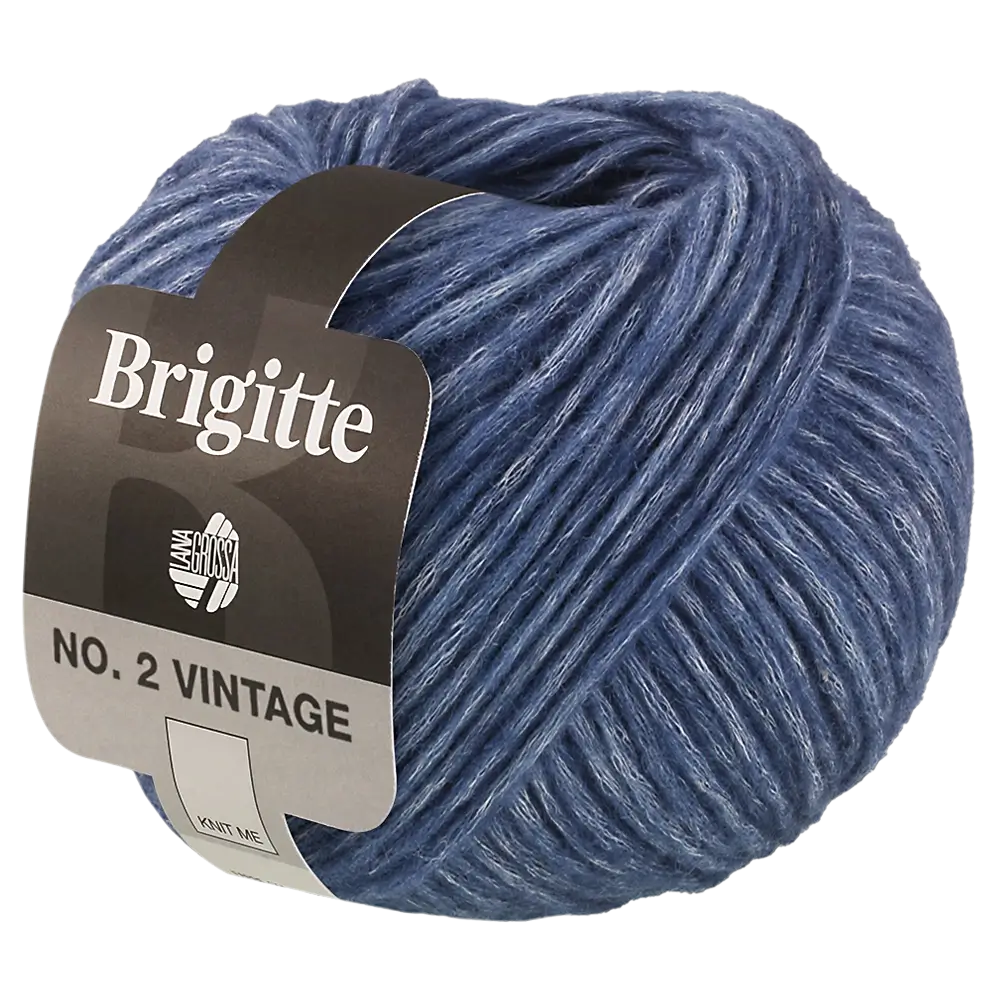 #Farbe_Lana Grossa Brigitte No. 2 Vintage | 205 Blau meliert