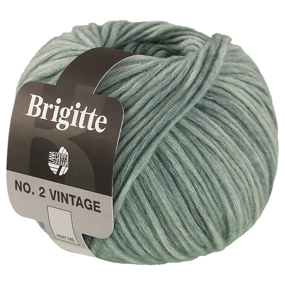 #Farbe_Lana Grossa Brigitte No. 2 Vintage | 207 Graugrün meliert