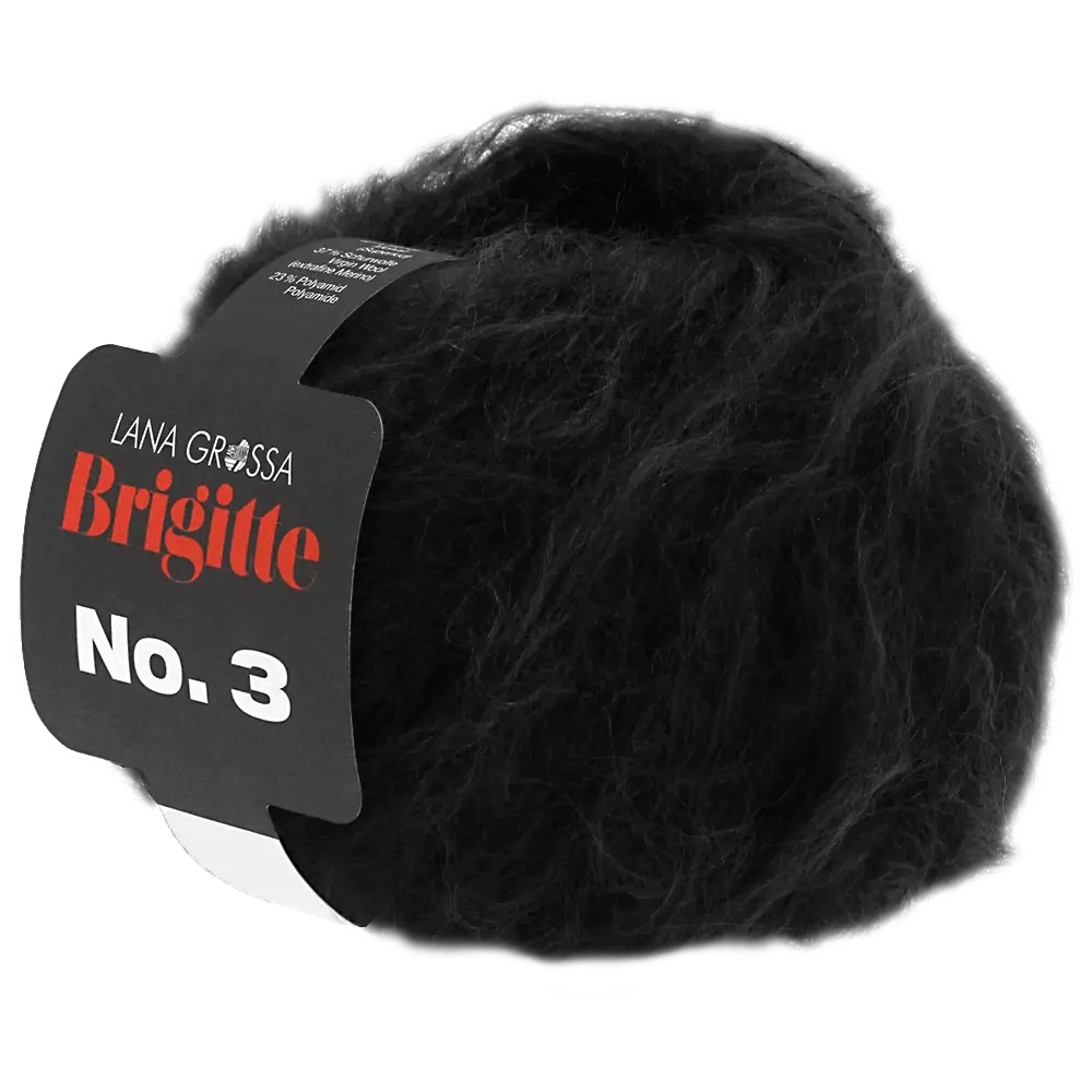 #Farbe_Lana Grossa Brigitte No. 3 | 10 Schwarz