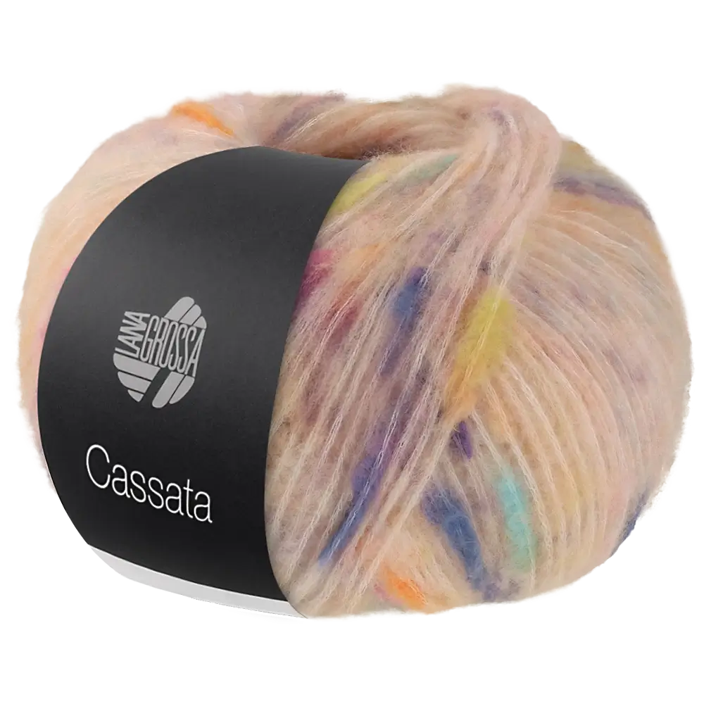 #Farbe_Lana Grossa Cassata | 01 Pfirsich/Blau/Gelb/Orange/Flieder